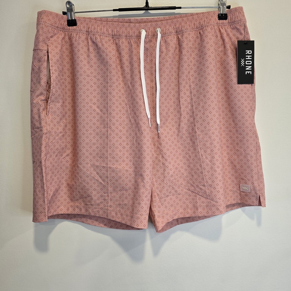 RHONE Pressed Rose Patterned Swim Trunks Size Xxl Nwt - Picture 7 of 13